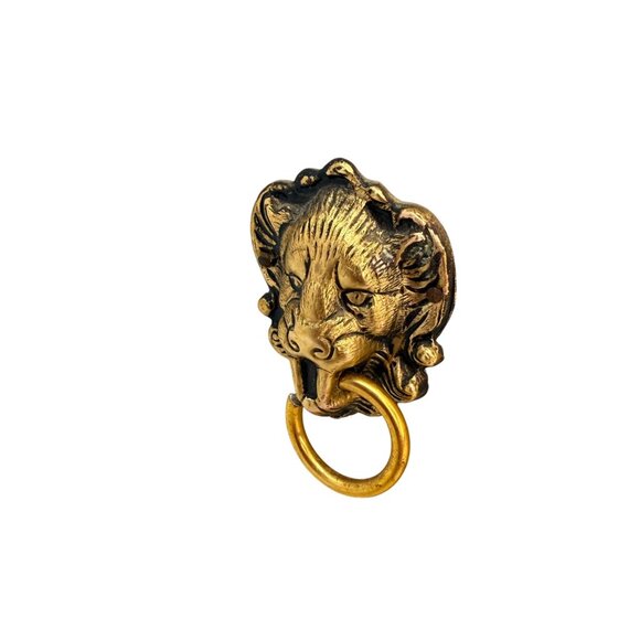 Vintage 1960s 1970s French Provincial Florentine Jewelry Music Box Lion's Head H - Picture 8 of 11